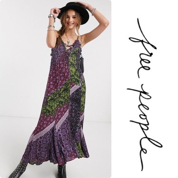 Free People Dresses & Skirts - Free People Work Of Art Print Maxi Dress